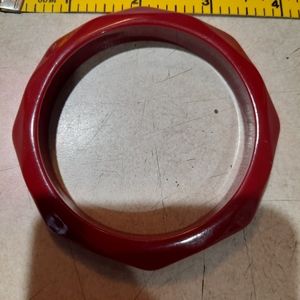 Vintage, Red Lucite Bracelet